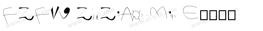 FZFW ZhuZiAoldMin E字体转换